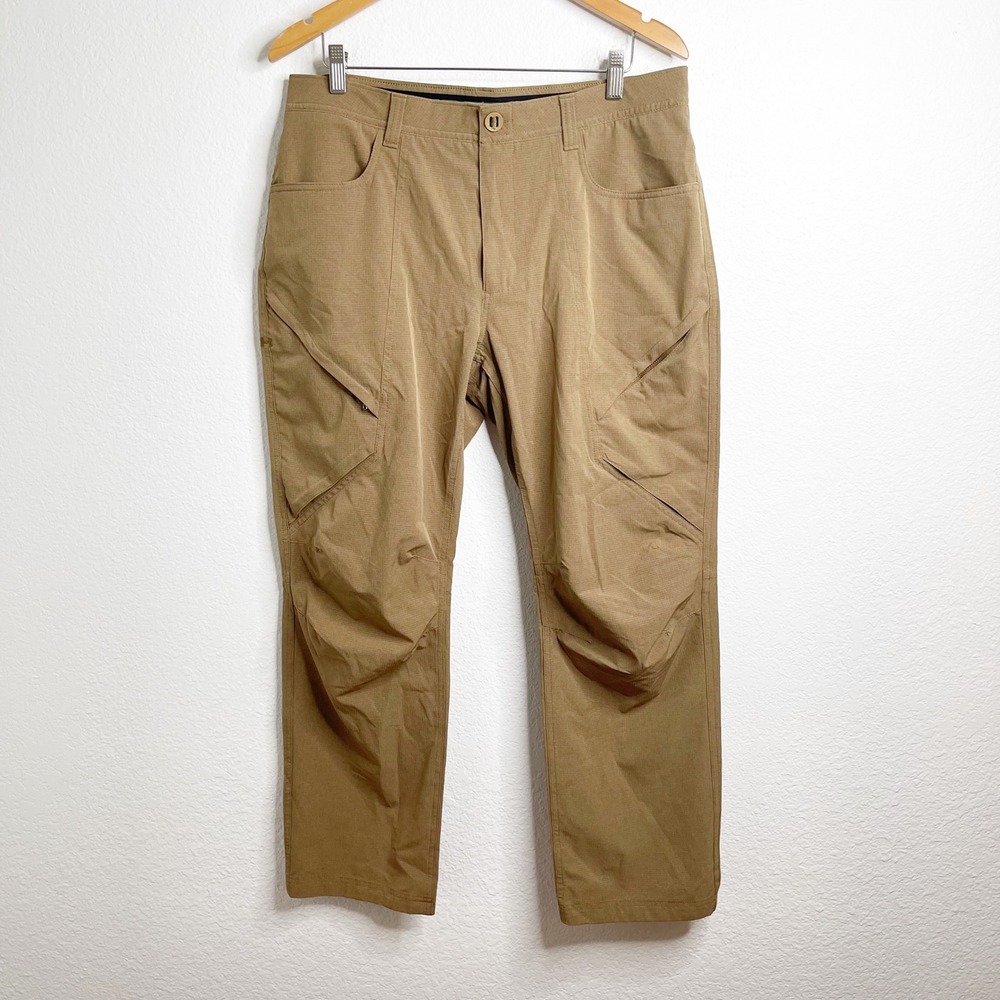 Under Armour Mens 36x30 Tactical Ripstop Pants Coyote Brown Loose Fit